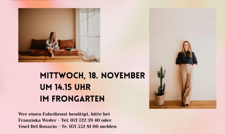 2026-2027 Einladung Seniorennachmittag 18. November 2026